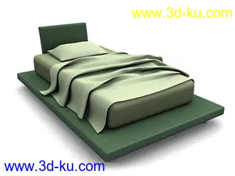单人床模型,双人床模型合集共106个的图片