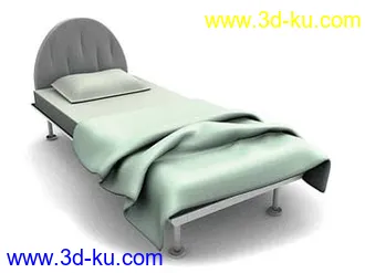 单人床模型,双人床模型合集共106个的图片