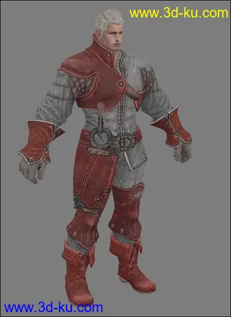 次世代游戏男角色模型的图片
