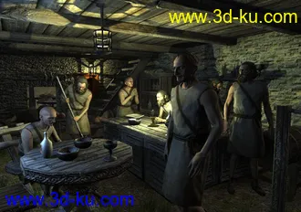 中世纪乞丐模型,游戏NPC角色模型,u3d,fbx等多种格式的图片