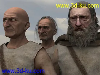 中世纪乞丐模型,游戏NPC角色模型,u3d,fbx等多种格式的图片