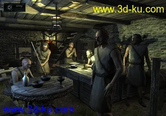 中世纪乞丐模型,游戏NPC角色模型,u3d,fbx等多种格式的图片