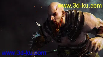 游戏角色模型,刀疤男模型的图片