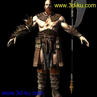 游戏角色模型,刀疤男模型的图片