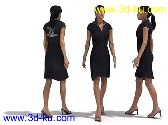 男性女性各种姿势造型人物模型合集的图片