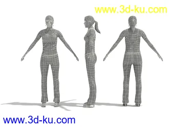 男性女性各种姿势造型人物模型合集的图片6