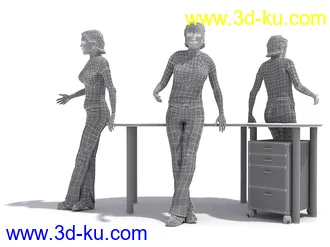男性女性各种姿势造型人物模型合集的图片
