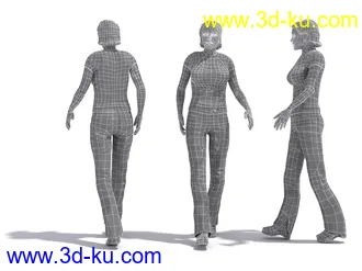 男性女性各种姿势造型人物模型合集的图片11