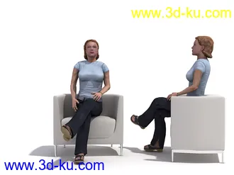 男性女性各种姿势造型人物模型合集的图片
