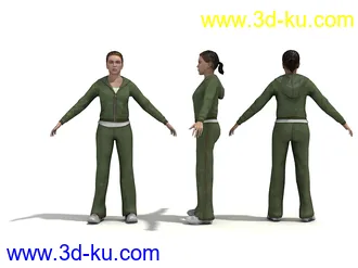 男性女性各种姿势造型人物模型合集的图片