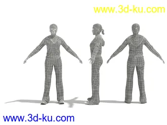 男性女性各种姿势造型人物模型合集的图片30