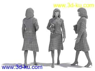 男性女性各种姿势造型人物模型合集的图片