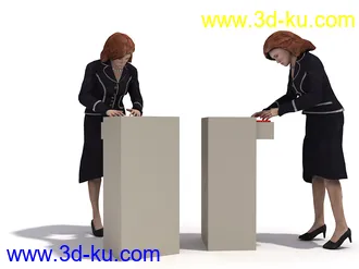 男性女性各种姿势造型人物模型合集的图片