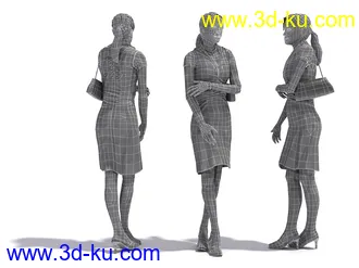 男性女性各种姿势造型人物模型合集的图片41