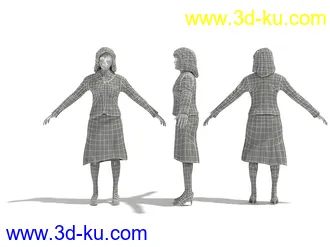 男性女性各种姿势造型人物模型合集的图片42