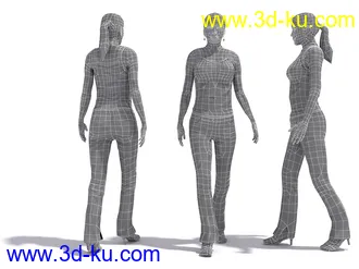 男性女性各种姿势造型人物模型合集的图片