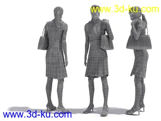 男性女性各种姿势造型人物模型合集的图片65
