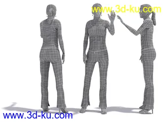 男性女性各种姿势造型人物模型合集的图片68