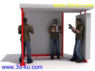 男性女性各种姿势造型人物模型合集的图片86