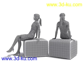 男性女性各种姿势造型人物模型合集的图片89