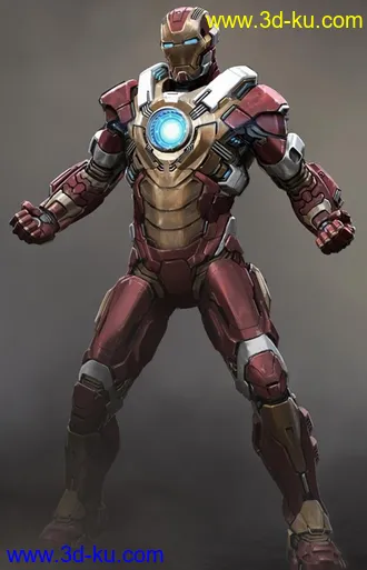 钢铁侠模型2,obj,dae格式的图片