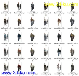 全套角色模型库,max,mb,bip格式的图片