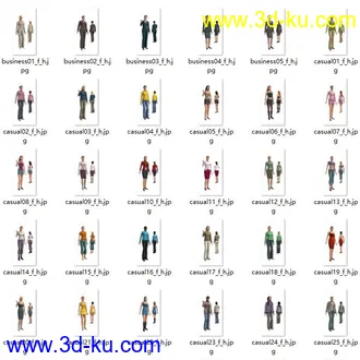 全套角色模型库,max,mb,bip格式的图片