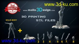 黑寡妇3D打印模型的图片