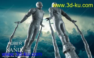 3D打印模型集,男女死侍,钢铁侠,吉塔娜等影视游戏角色的图片4
