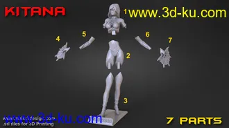 3D打印模型集,男女死侍,钢铁侠,吉塔娜等影视游戏角色的图片25