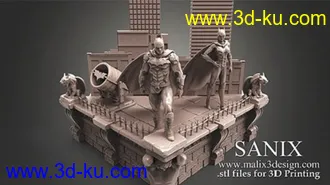 男女蝙蝠侠3D打印模型的图片