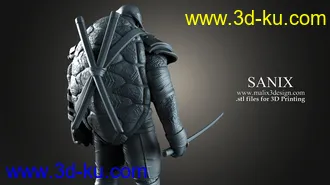 忍者神龟3D打印模型的图片