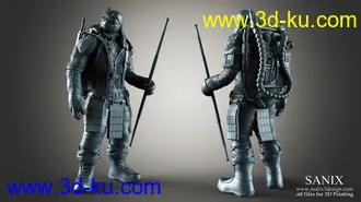 忍者神龟3D打印模型的图片