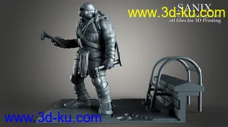 忍者神龟3D打印模型的图片