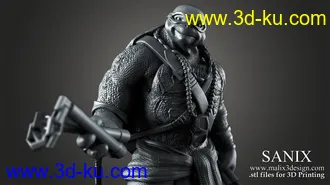 忍者神龟3D打印模型的图片