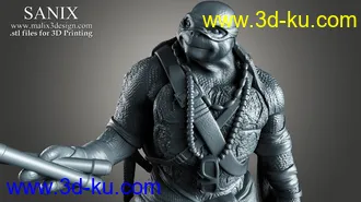 忍者神龟3D打印模型的图片
