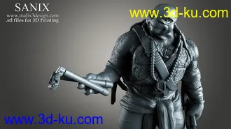 忍者神龟3D打印模型的图片