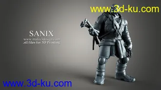 忍者神龟3D打印模型的图片