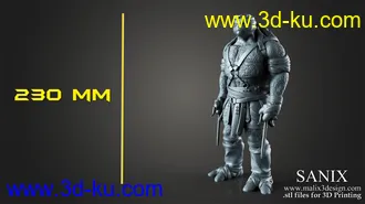 忍者神龟3D打印模型的图片