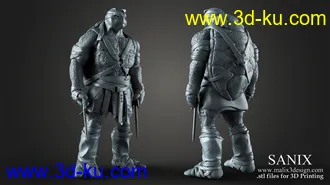 忍者神龟3D打印模型的图片