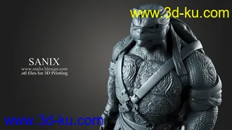 忍者神龟3D打印模型的图片