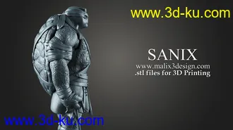 忍者神龟3D打印模型的图片
