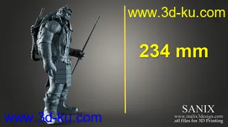 忍者神龟3D打印模型的图片