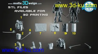 忍者神龟3D打印模型的图片