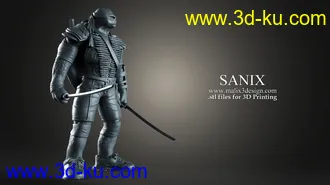 忍者神龟3D打印模型的图片