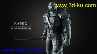 忍者神龟3D打印模型的图片