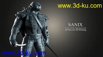 忍者神龟3D打印模型的图片