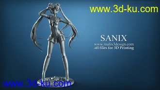 美少女战士模型,月野兔3D打印模型的图片1