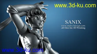 美少女战士模型,月野兔3D打印模型的图片2
