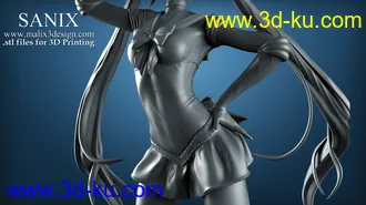 美少女战士模型,月野兔3D打印模型的图片4